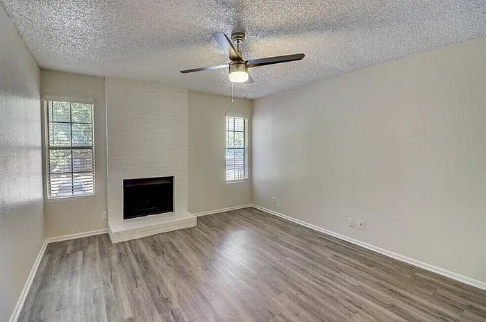 A1 apartment living room viewed toward the entry