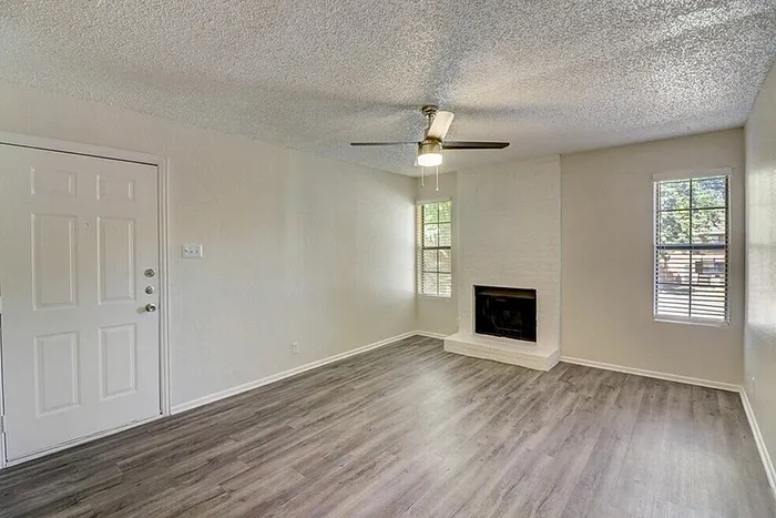 A1 living room viewed toward the kitchen