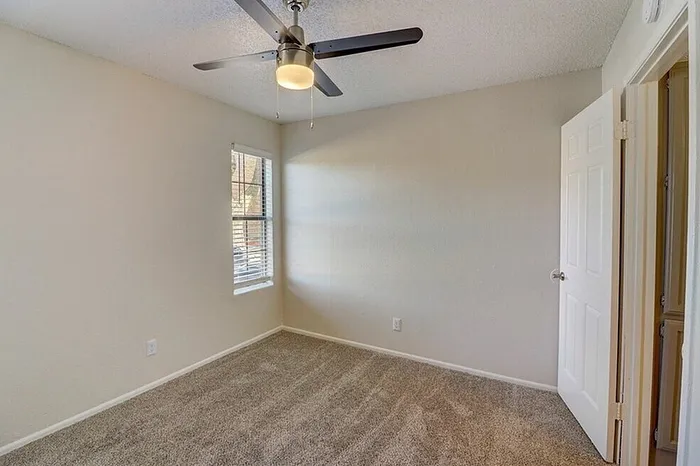 B1 guest bedroom interior viewed from the corner