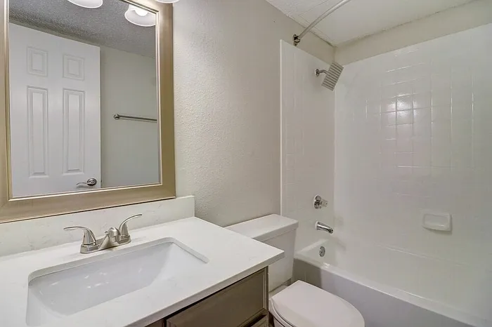 B1 primary bathroom vanity and mirror