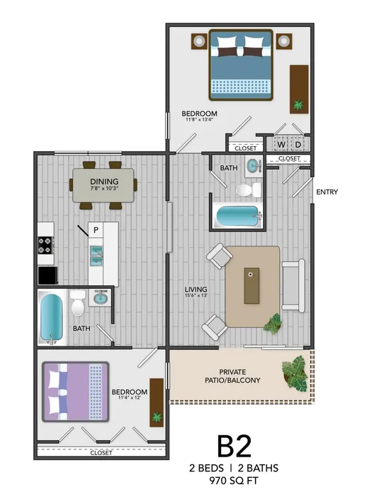B2 - 2BD 2BA- 970SF
