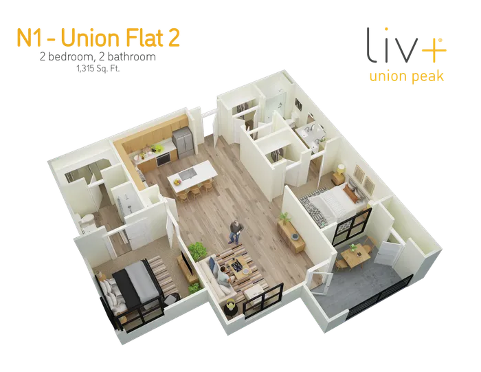 Union Flat 2 Floor Plan