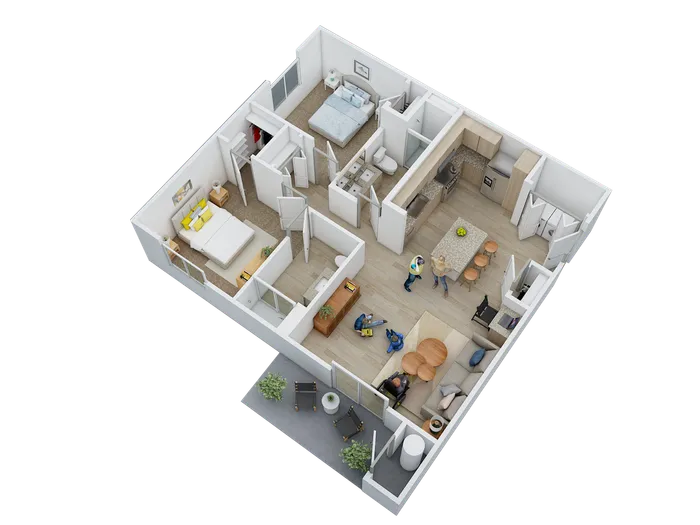 B1 Barrier Free Floor Plan