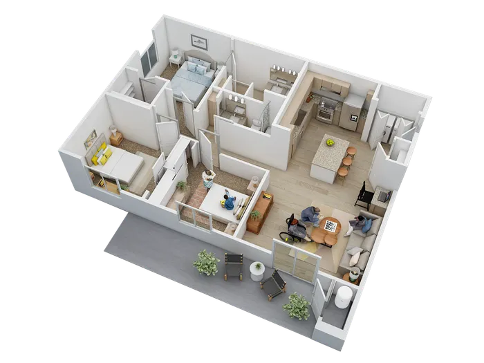 C1 Barrier Free Floor Plan