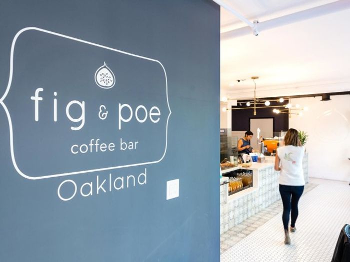 Fig & Poe Coffee bar signage