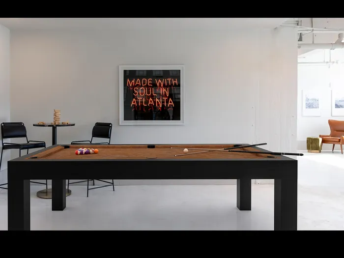 Billiards Table Resident Lounge seating the Lofts at Centennial Yards South Downtown Atlanta