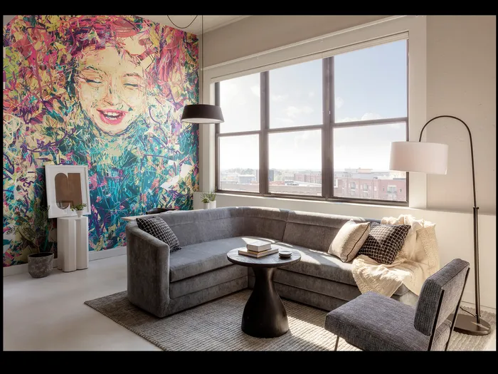 Living Room High Ceilings view at The Lofts at Centennial Yards South, Downtown Atlanta
