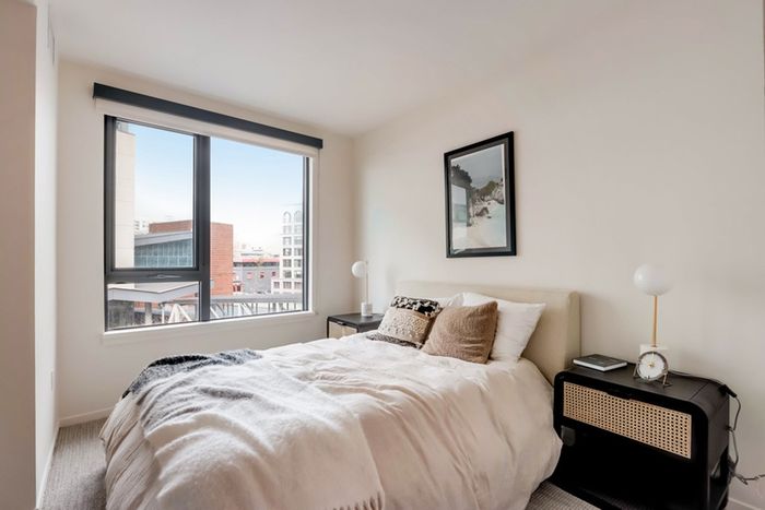 One Bedroom Apartments in Jack London Square Oakland CA - Channel House - Bedroom with Plush Carpeting