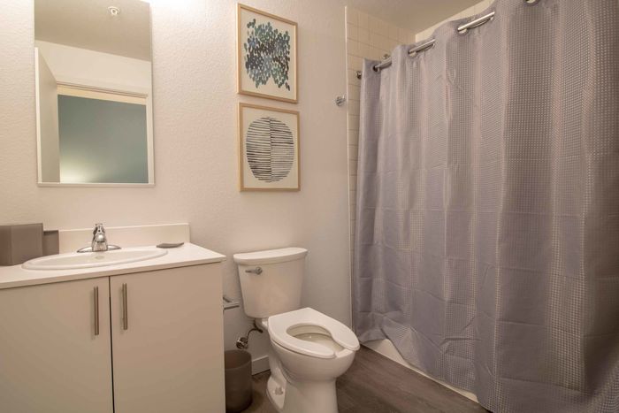 Bathroom with standing shower