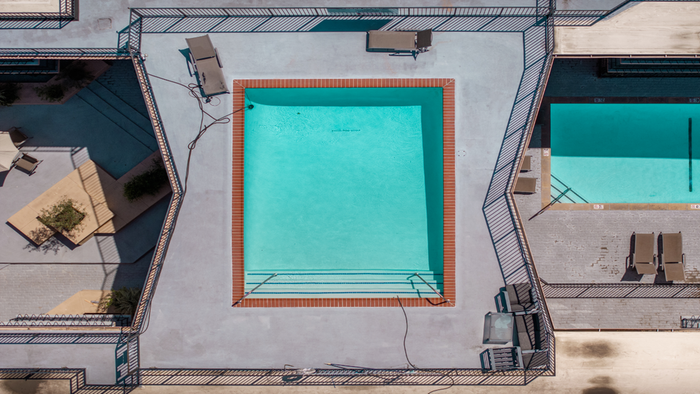 sparkling swimming pool