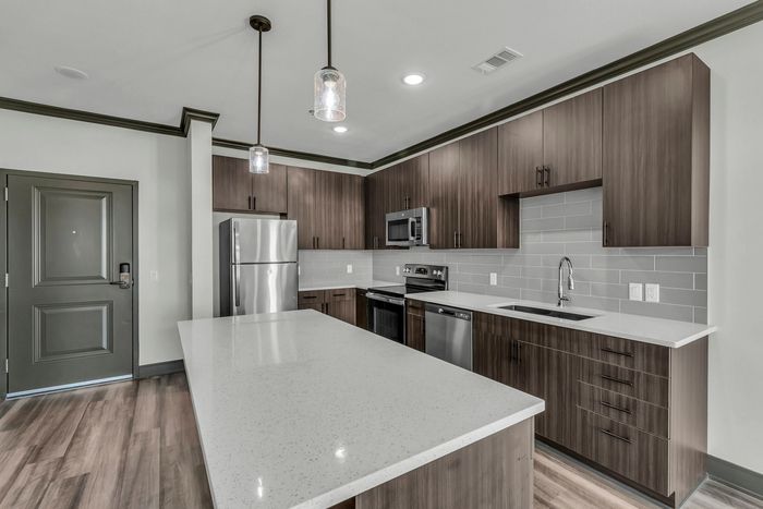 Kitchen Featuring Island