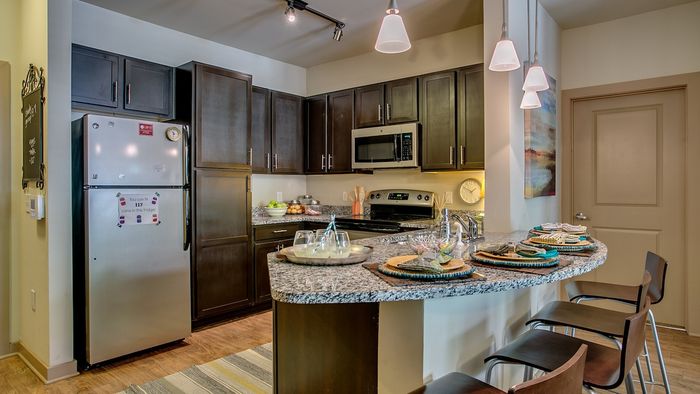 Kitchen with island
