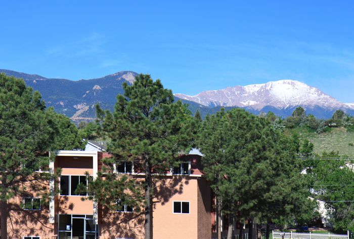 Apartment Community with Mountains in the background