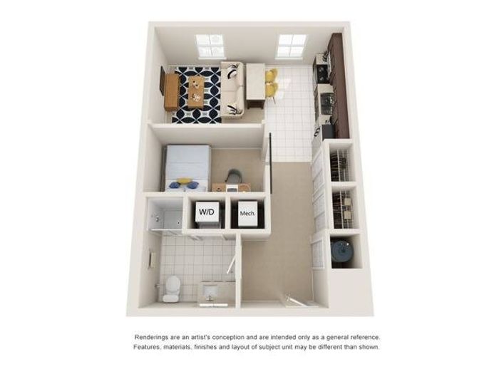 1BR/1BA - Junior