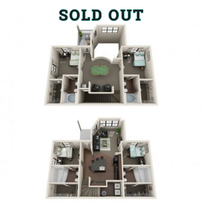 4x4 Townhouse Large