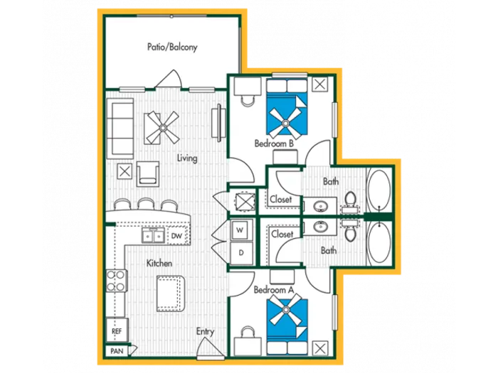 2BR/2BA - B1