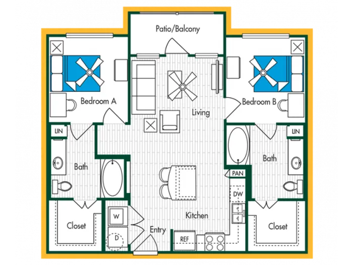 2BR/2BA - B2
