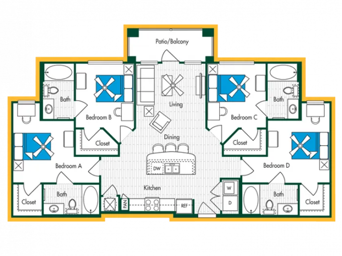 4BR/4BA - D1