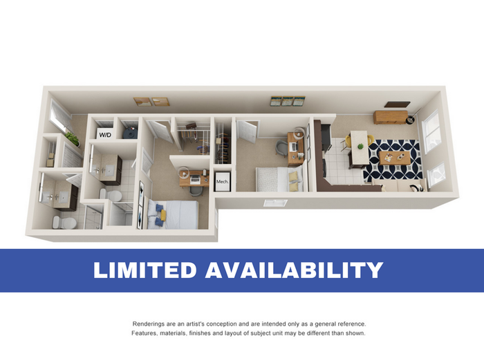2BR/2BA - Standard