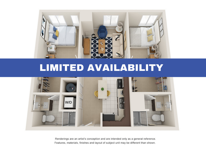 2BR/2BA - Premium