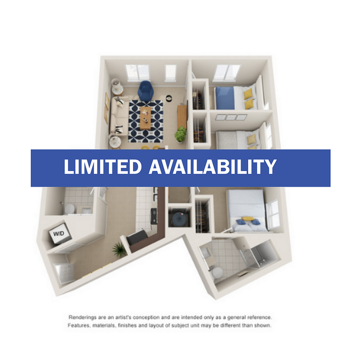 3BR/2BA