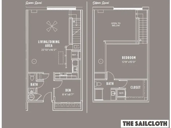 The Sailcloth: 1 Bedroom Loft + Den