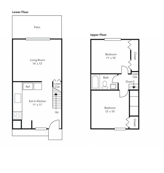 2BR/1BA
