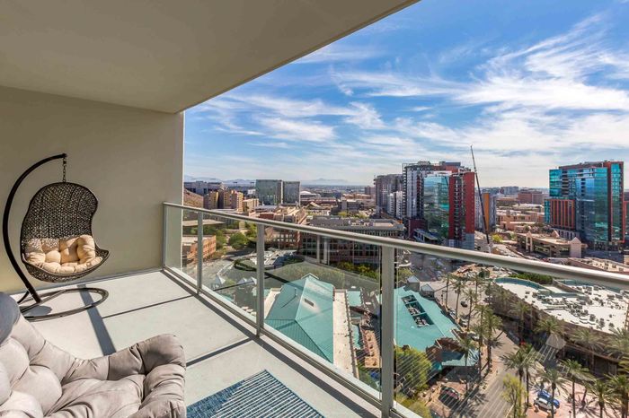 balcony overlooking tempe with chairs west 6th