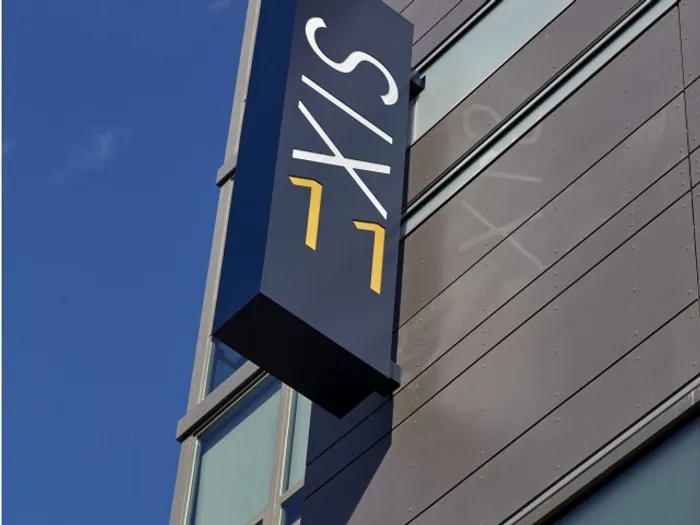 exterior sign on building six11 ann arbor