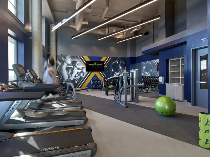 fitness center with treadmills and weight machines six11 ann arbor