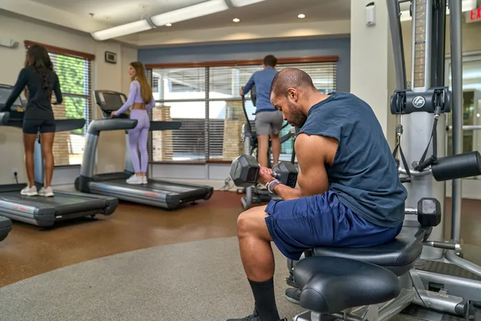 Residents in Fitness Center