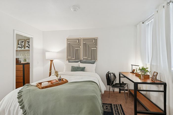 university heights apartments tucson az furnished bedroom with desk and chair