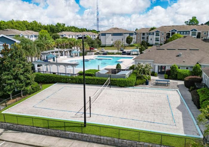 sand volleyball court