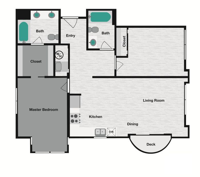 2x2A Floor Plan