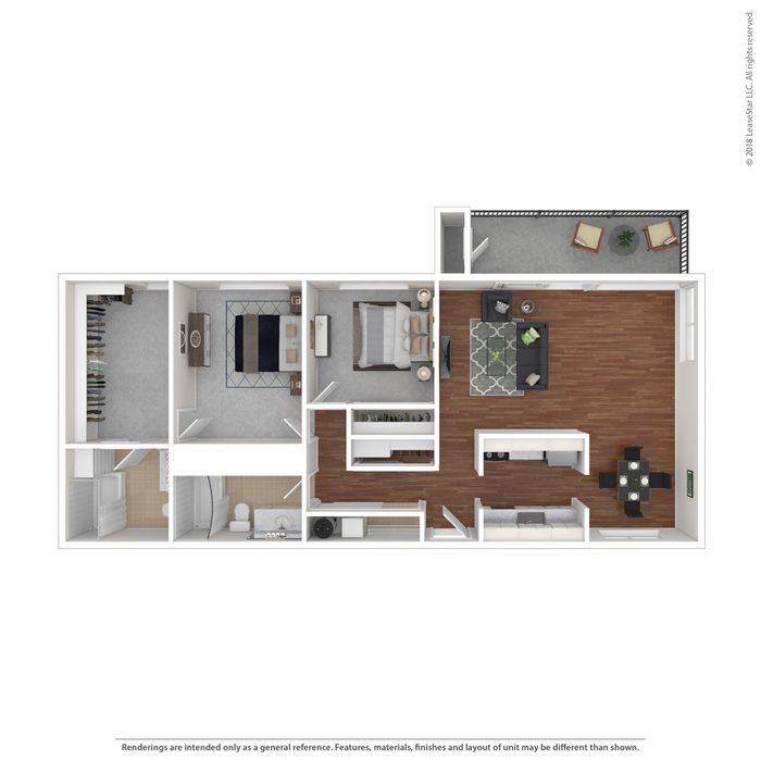 Two Bedroom, Two Bath