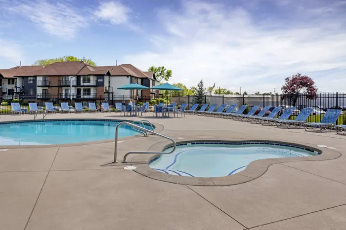 Hot tub at The Branbury student apartments in Provo, Utah