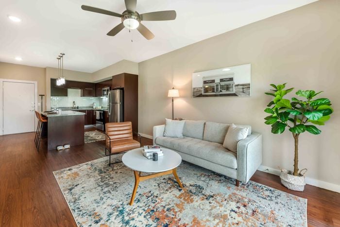 Living room at The View at Cedar Park