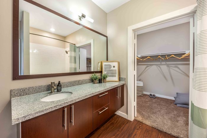 Walk-in closets at The View at Cedar Park