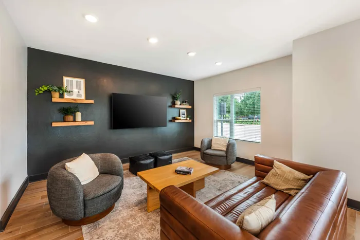 TV lounge at The View at Cedar Park