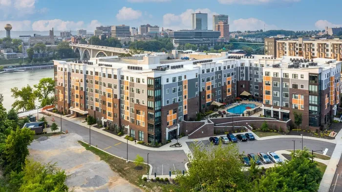 Secure controlled access buildings at 303 Flats in Knoxville, Tennessee
