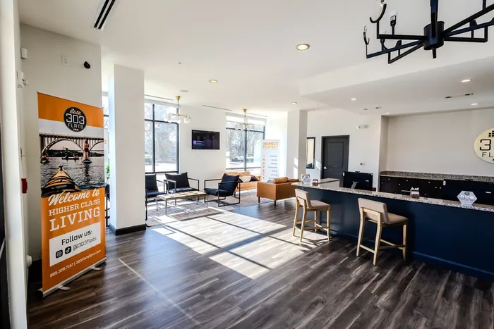 Reliable on-site management office at 303 Flats in Knoxville, Tennessee