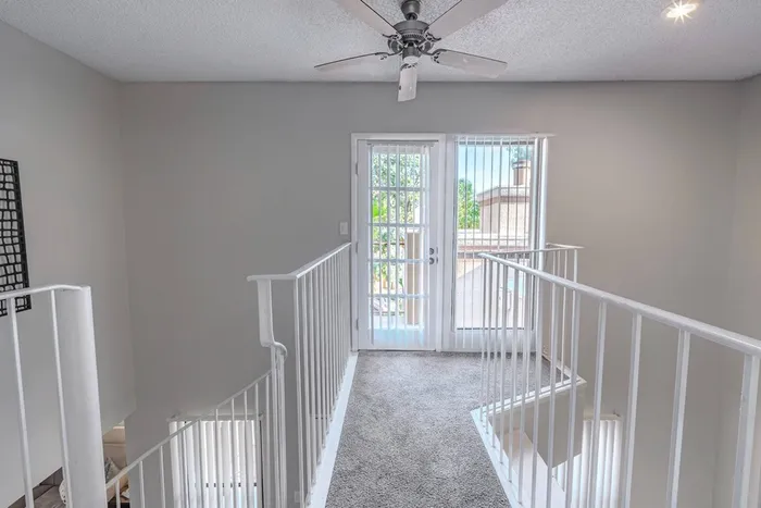 Upstairs Walkway with private balcony and patio at 225 North in Tucson, Arizona