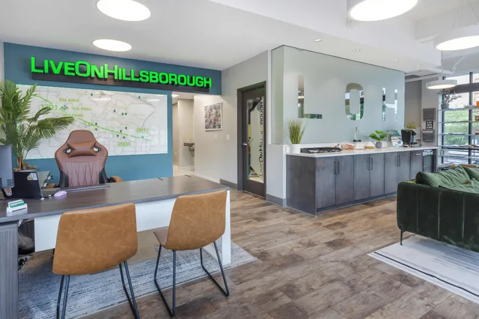 Live on Hillsborough leasing office in Raleigh, North Carolina