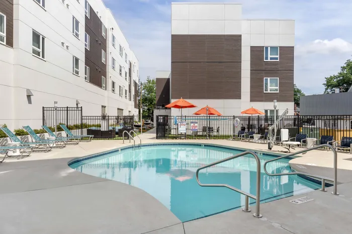 Resort-style pool at Live on Hillsborough in Raleigh, North Carolina