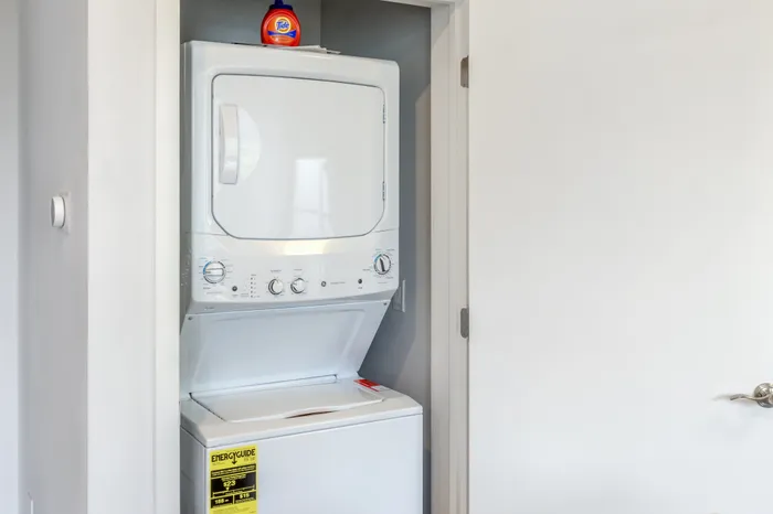 In-home laundry at Live on Hillsborough in Raleigh, North Carolina
