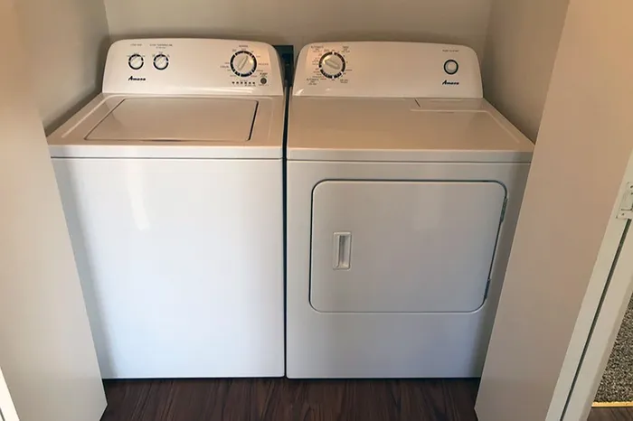In-Unit Washer/Drying in apartments at Clark Terrace, Pullman, WA.