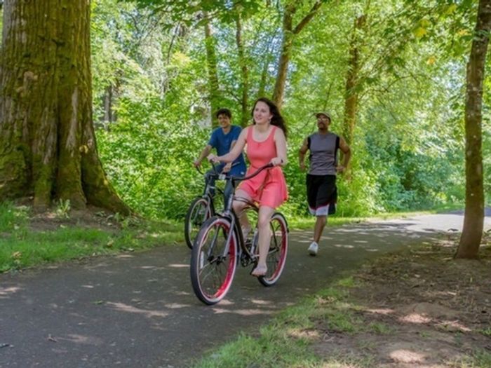 Access to Bike Trails at Forest Hills in Eugene, Oregon