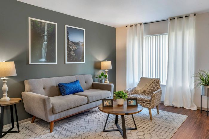 Spacious Living Room at Forest Hills in Eugene, Oregon