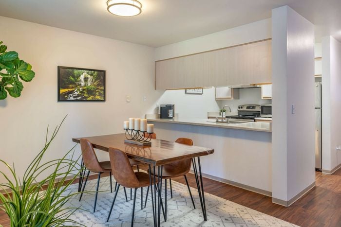 Inviting Dining Room at Swimming pool and spa at Forest Hills in Eugene, Oregon