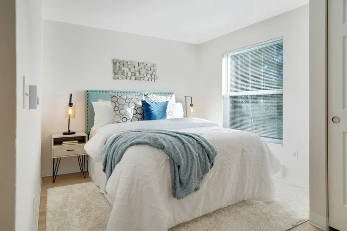 Spacious Bedroom at Grand Oaks apartment community in Corvallis, Oregon.